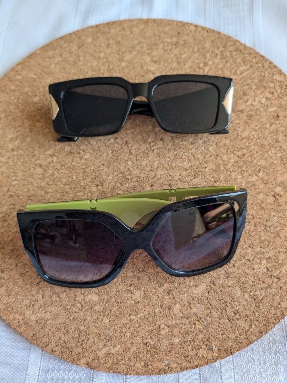 Two Pairs Of Fashion Sunglasses. No Scratches. Like New.
